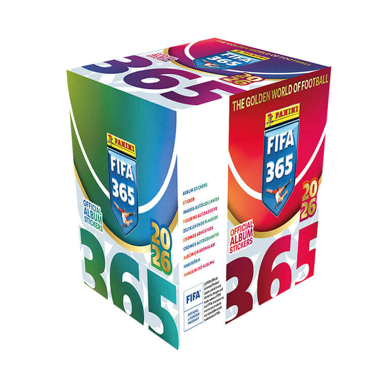 FIFA 365 2025-26 Sticker Collection pack showcasing vibrant design and official album stickers.