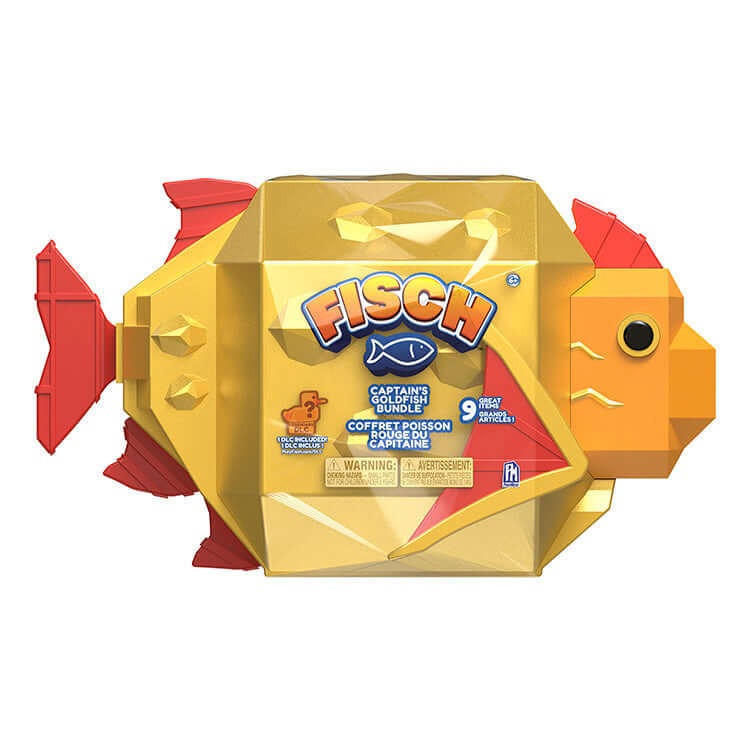 Fisch Captain’s Goldfish Collector Bundle shaped case featuring vibrant colors and playful design.