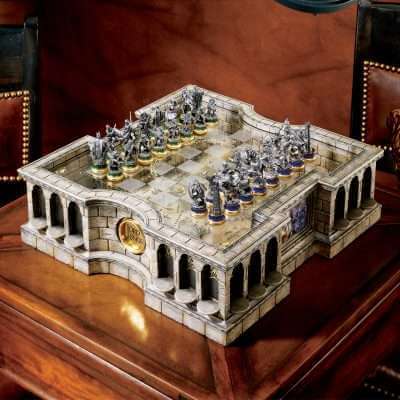 alt tag for Lord of the Rings Chess Set featuring intricately designed pieces and a stunning game board.