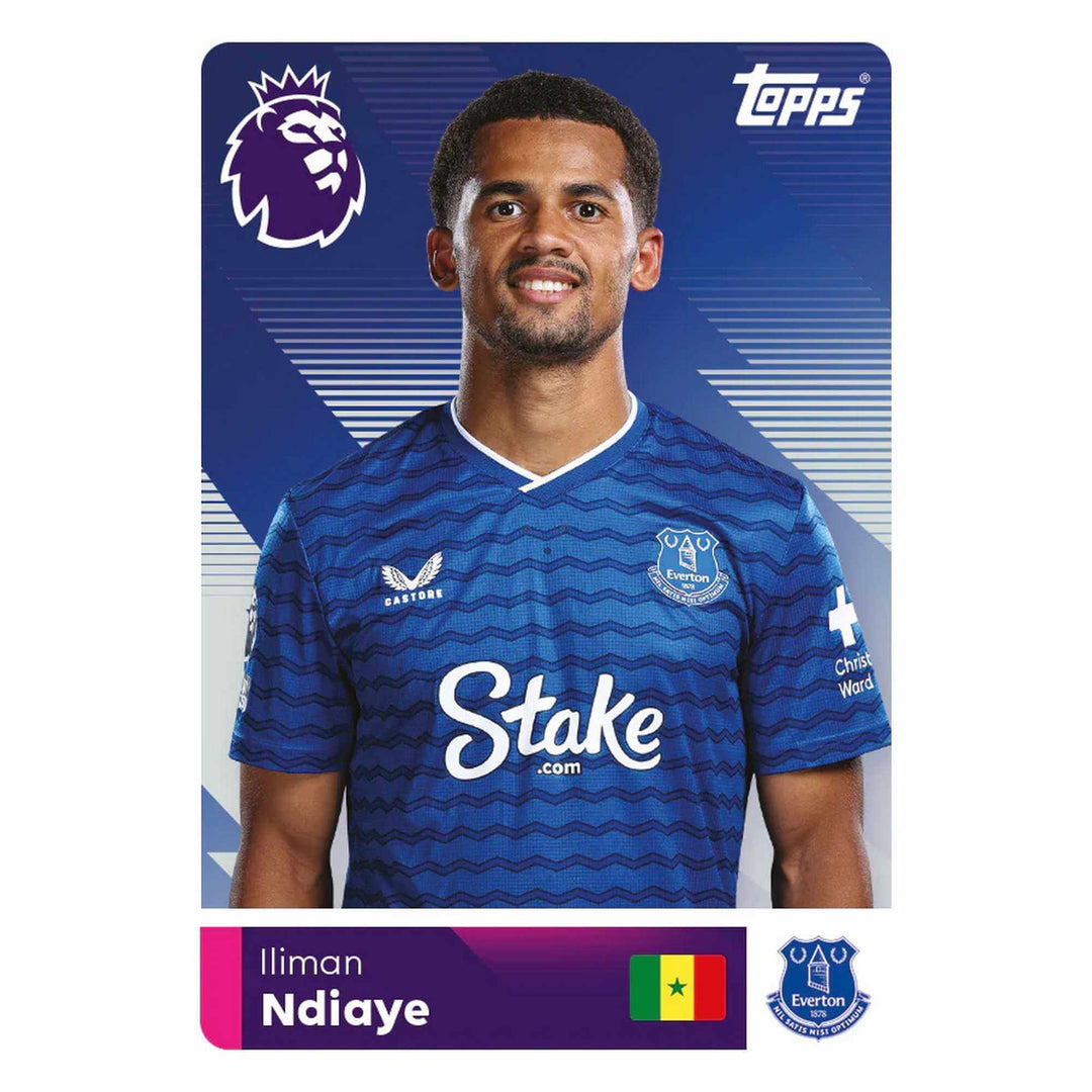 Premier League 2026 Stickers Multipack Iliman Ndiaye Everton player sticker
