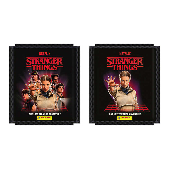 Stranger Things One Last Strange Adventure Sticker Collection featuring collectible packs from Panini.