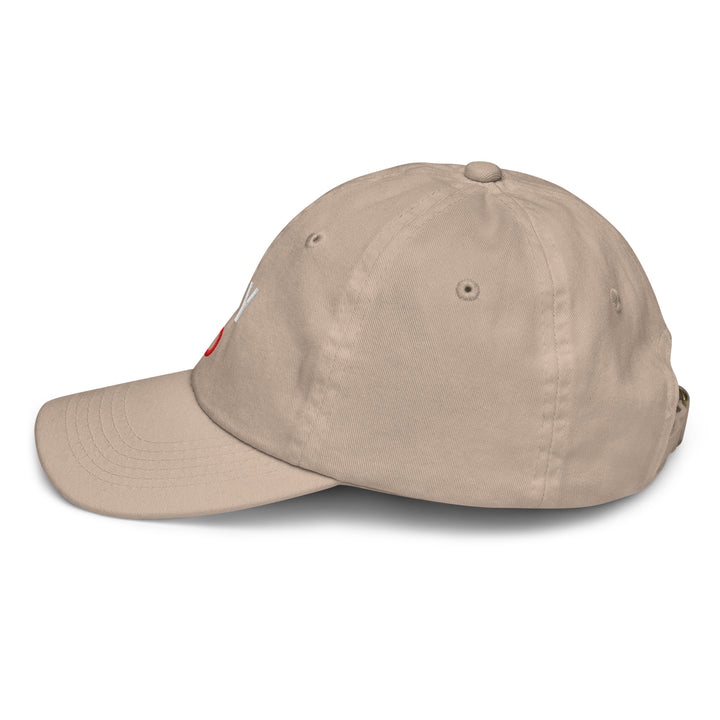 Oddy Pro Youth baseball cap shown from the side, featuring a low-profile design and adjustable strap.