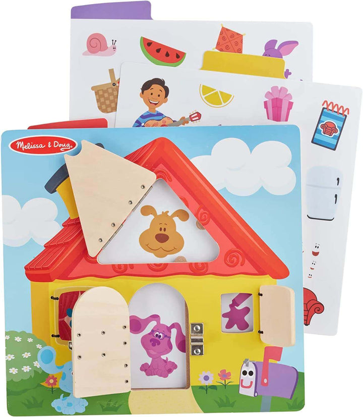 Melissa & Doug Wooden Activity Board with Clue Cards in Display Tray Earthlets