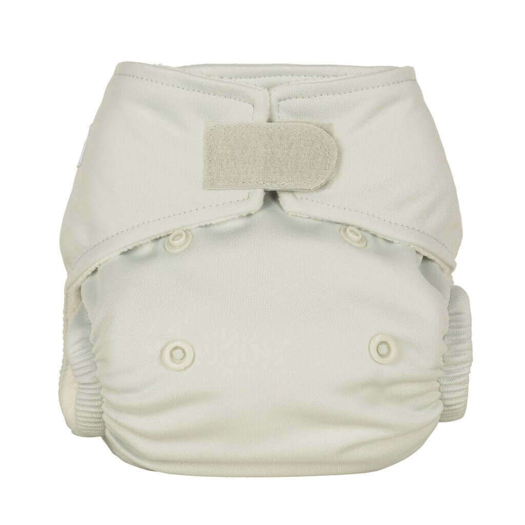 Baba + Boo One Size Reusable Nappy - Plain Colour: Pearl reusable nappies all in one nappies Earthlets