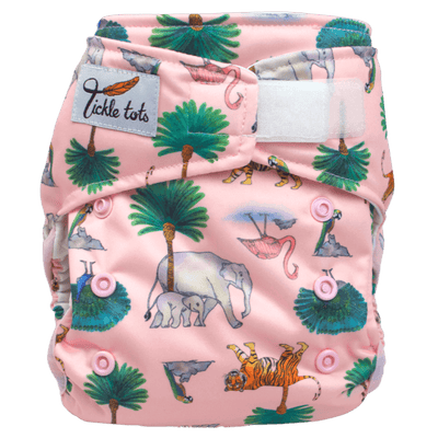 Tickle Tots All-In-One Nappy Colour: Khana reusable nappies all in one nappies Earthlets