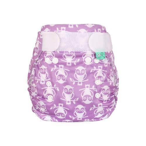 Tots Bots Bamboozle Nappy Wrap Colour: Owlbert Size: Size 1 (6-18lbs) reusable nappies Earthlets