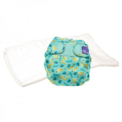Bambino Mio Mioduo Two-Piece Nappy Size: Size 1 Colour: Jungle Snake reusable nappies Earthlets