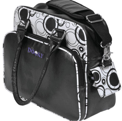 Dooky Changing Bag with Pull and Wipe Black Circles changing change bags Earthlets