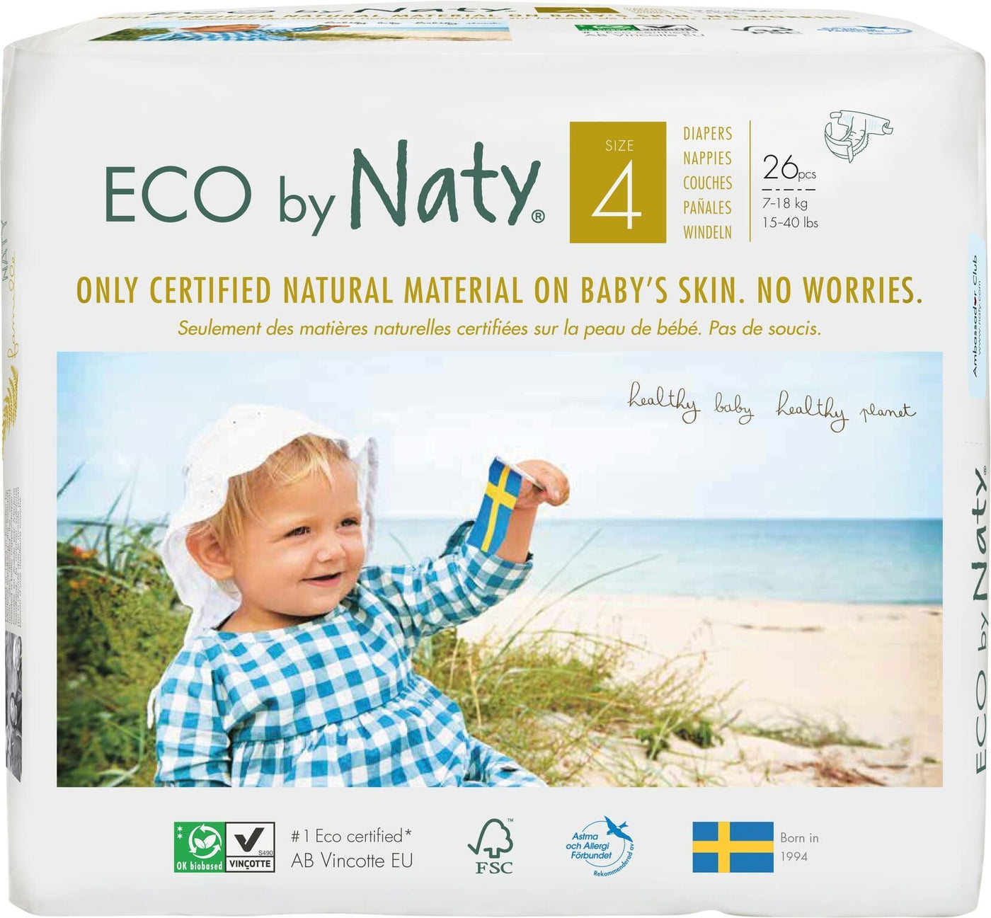 Naty| Size 4 Nappies - 26 pack | Earthlets.com |  | disposable nappies size 4