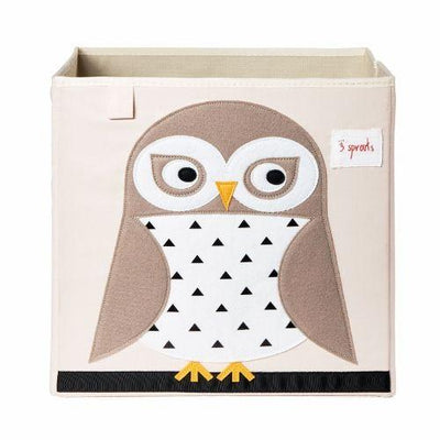 3 Sprouts| Storage Box - Owl | Earthlets.com |  | furniture storage